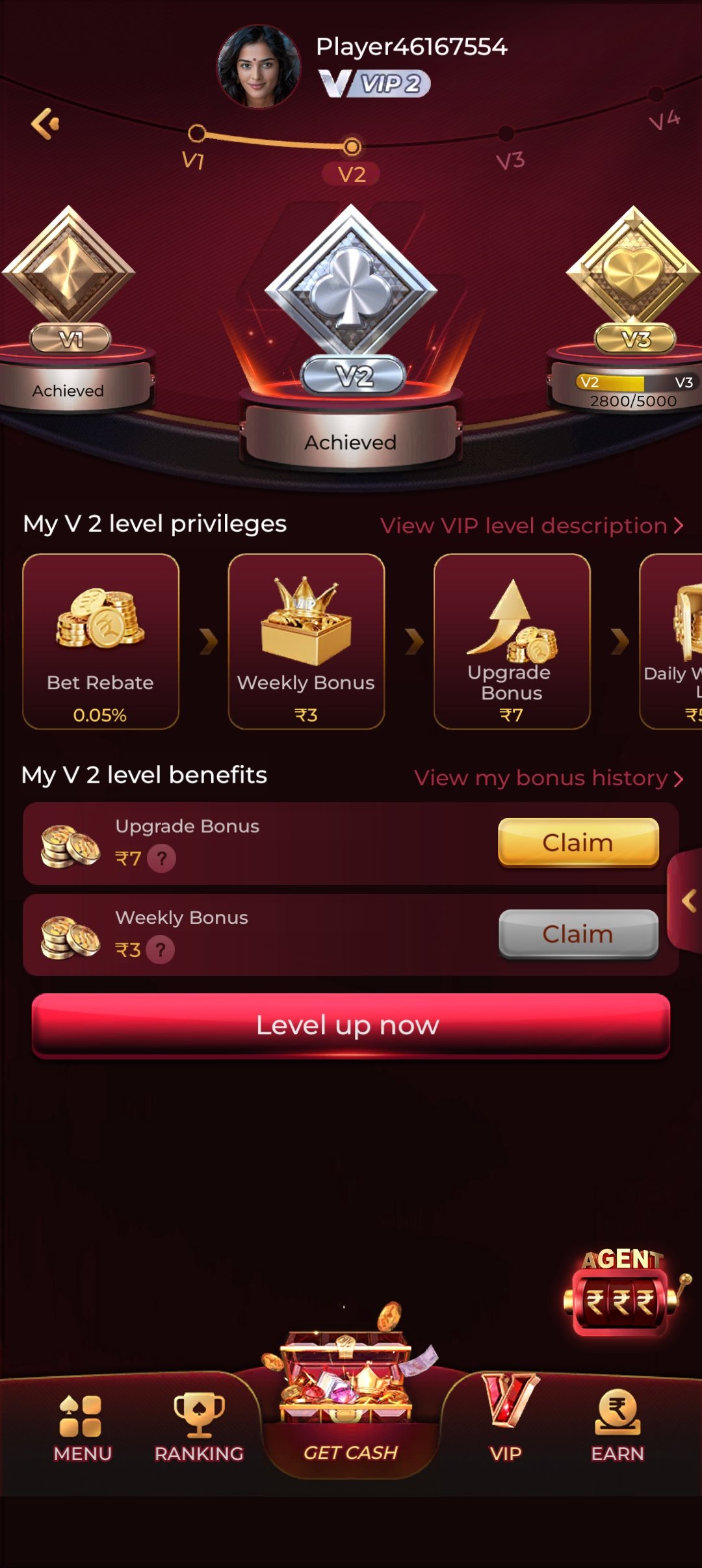 ic7 game slot game running on a mobile screen